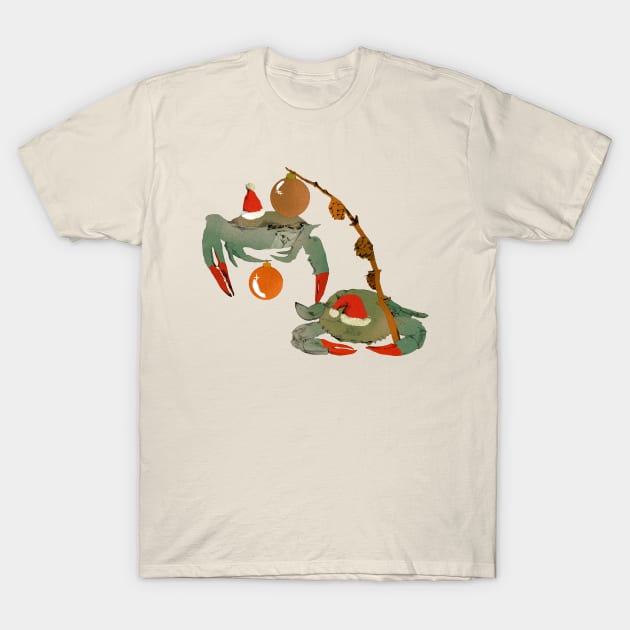 christmas crabs T-Shirt by Anna Dietzel